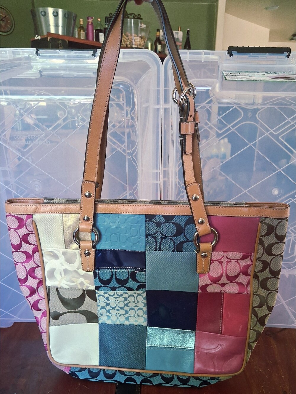 Coach Vintage Signature Patchwork Tote